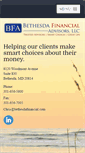 Mobile Screenshot of bethesdafinancial.com