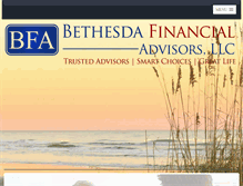 Tablet Screenshot of bethesdafinancial.com